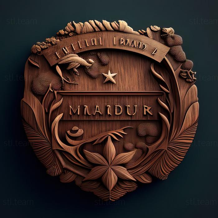 3D model Mauritius  Republic of Mauritius (STL)